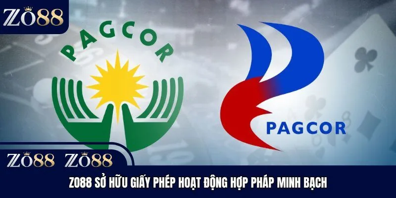 Zo88 sở hữu giấy phép hoạt động hợp pháp minh bạch